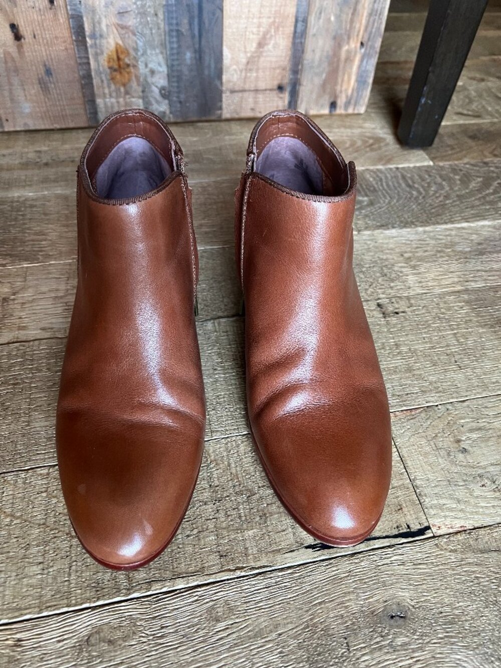 Sam Edelman Petty Saddle Leather Ankle Booties Size 8 M